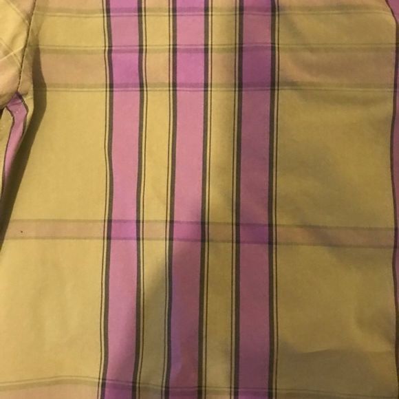 Burberry Brit - Green & Purple Checked Button-Up - Picture 5 of 6